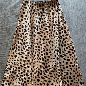 Leopard Midi Skirt